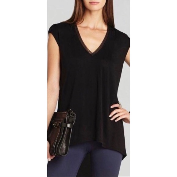 BCBGmaxazria Mesh Back Eniko Top - Picture 2 of 8